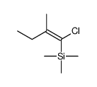 (1-chloro-2-methylbut-1-enyl)-trimethylsilane Structure