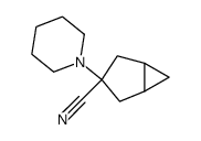 Bicyclo[3.1.0]hexane-3-carbonitrile, 3-(1-piperidinyl)- (9CI) Structure