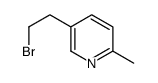 5-(2-Bromoethyl)-2-methylpyridine structure