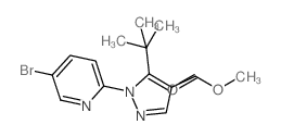 Methyl 1-(5-bromopyridin-2-yl)-5-(tert-butyl)-1H-pyrazole-4-carboxylate Structure