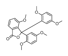 3,3-bis(2,5-dimethoxyphenyl)-4-methoxy-2-benzofuran-1-one Structure
