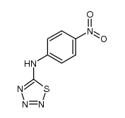 5-(p-nitroanilino)thiatriazole Structure