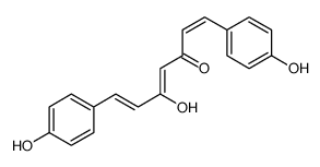 5-hydroxy-1,7-bis(4-hydroxyphenyl)hepta-1,4,6-trien-3-one结构式