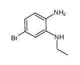 4-bromo-N2-ethylbenzene-1,2-diamine结构式