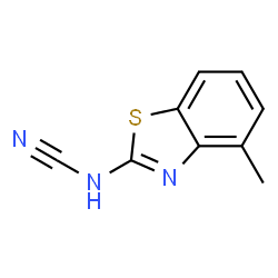 Cyanamide, (4-methyl-2-benzothiazolyl)- (9CI) Structure