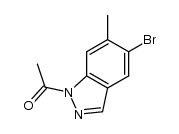 1-acetyl-5-bromo-6-methyl-1H-indazole Structure