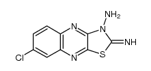 7-chloro-2-iminothiazolo[4,5-b]quinoxalin-3(2H)-amine结构式