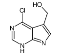 (4-chloro-7H-pyrrolo[2,3-d]pyrimidin-5-yl)methanol Structure