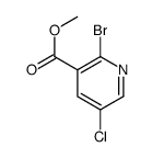 2-Bromo-5-chloro-nicotinic acid Methyl ester structure