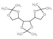 4,5-Bis(2,2-dimethyl-1,3-dioxolan-4-yl)-2,2-dimethyl-1,3-dioxolane结构式