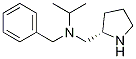 Benzyl-isopropyl-(S)-1-pyrrolidin-2-ylMethyl-aMine结构式