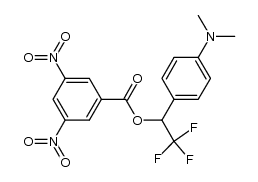 1-(4-(Dimethylamino)phenyl)-2,2,2-trifluoroethyl 3,5-dinitrobenzoate结构式