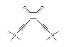 3,4-bis[(trimethylsilyl)ethynyl]-3-cyclobutene-1,2-dione Structure