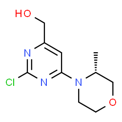 (R)-(2-chloro-6-(3-methylmorpholino)pyrimidin-4-yl)-methanol Structure