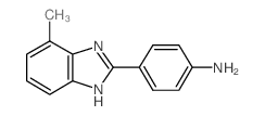 4-(4-methyl-1H-benzimidazol-2-yl)aniline Structure