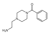 1-苯甲酰基-4-(2-氨基乙基)哌嗪结构式