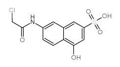 6-(2-chloroacetamido)-1-naphthol-3-sulfonic acid Structure