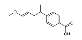 4-(5-methoxypent-4-en-2-yl)benzoic acid Structure