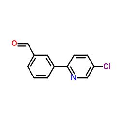 3-(5-Chloropyridin-2-yl)benzaldehyde结构式