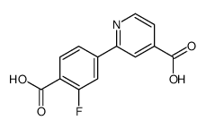 2-(4-carboxy-3-fluorophenyl)pyridine-4-carboxylic acid结构式