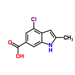 4-Chloro-2-methyl-1H-indole-6-carboxylic acid structure