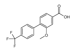 3-methoxy-4-[4-(trifluoromethyl)phenyl]benzoic acid Structure