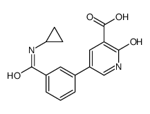 5-[3-(cyclopropylcarbamoyl)phenyl]-2-oxo-1H-pyridine-3-carboxylic acid Structure