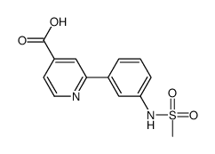 2-[3-(methanesulfonamido)phenyl]pyridine-4-carboxylic acid结构式