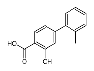 2-hydroxy-4-(2-methylphenyl)benzoic acid结构式