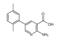 2-amino-5-(2,5-dimethylphenyl)pyridine-3-carboxylic acid Structure