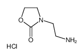 2-Oxazolidinone, 3-(2-aminoethyl)-, hydrochloride (1:1) Structure