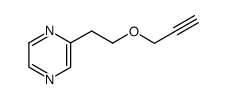 β-(2-propynyloxy)ethylpyrazine Structure