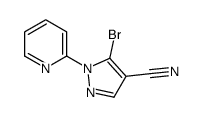 5-BROMO-1-(PYRIDIN-2-YL)-1H-PYRAZOLE-4-CARBONITRILE Structure