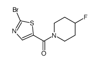 (2-bromo-1,3-thiazol-5-yl)-(4-fluoropiperidin-1-yl)methanone Structure
