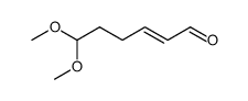 (E)-6,6-dimethoxyhex-2-enal Structure