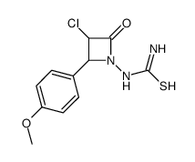 [3-chloro-2-(4-methoxyphenyl)-4-oxoazetidin-1-yl]thiourea Structure