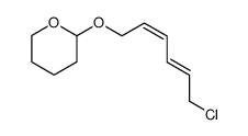 2-((2Z,4E)-6-Chloro-hexa-2,4-dienyloxy)-tetrahydro-pyran结构式