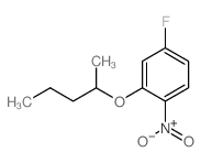 4-氟-1-硝基-2-(戊基-2-氧基)苯结构式
