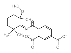 N-[(Z)-(2-methoxy-2,6,6-trimethylcyclohexylidene)amino]-2,4-dinitroaniline Structure