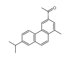 1-(7-isopropyl-1-methyl-[3]phenanthryl)-ethanone Structure