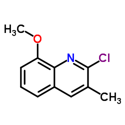 2-Chloro-8-methoxy-3-methylquinoline Structure