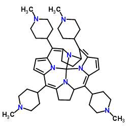 MESO -四(N -甲基- 4 -吡啶)卟啉五氯化铁(Ⅲ)结构式