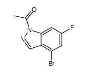 1-(4-bromo-6-fluoroindazol-1-yl)ethanone Structure