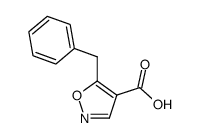 5-Benzyl-4-isoxazolecarboxylic acid Structure