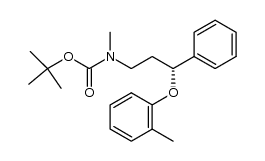 (-)-N-tert-butoxycarbonyl-N-methyl-3-phenyl-3-(2-methylphenoxy)propanamine Structure