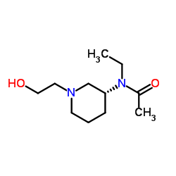 N-Ethyl-N-[(3R)-1-(2-hydroxyethyl)-3-piperidinyl]acetamide Structure