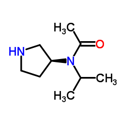 N-Isopropyl-N-[(3S)-3-pyrrolidinyl]acetamide结构式