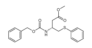 Methyl 3-(benzyloxycarbonyl)-4-(phenylthio)butanoate structure