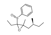 (S)-(+)-3,4-epoxy-4,6-dimethyl-3-(phenylsulfinyl)octane Structure