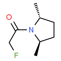 Pyrrolidine, 1-(fluoroacetyl)-2,5-dimethyl-, (2R-trans)- (9CI)结构式
